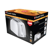 Russell Hobbs Textures 2 Slice Toaster Plastic - White