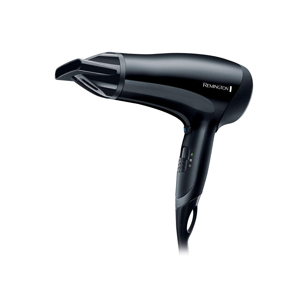 Remington Power Dry Hair Dryer 2000W Ceramic Ionic Grille - Black