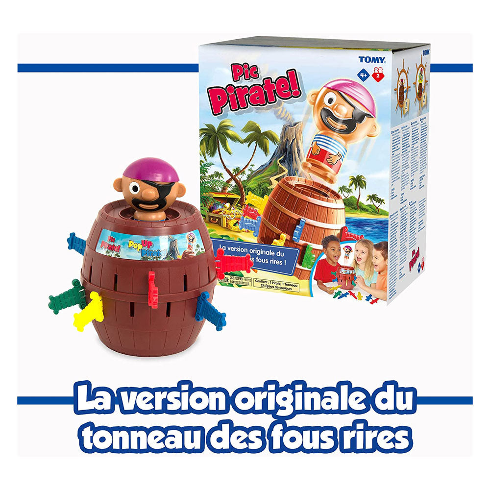 Tomy Pop Up Pirate Classic Kids Action Board Game Toy - Multicolour
