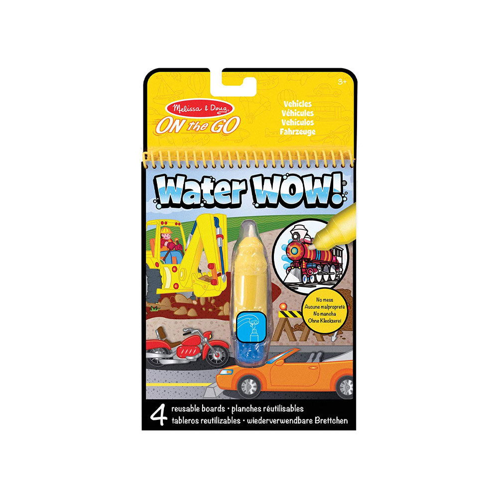 Melissa & Doug On the Go Water Wow! Vehicles Water Reveal Pad - No Mess Painting For Kids! - Multicolor Main image