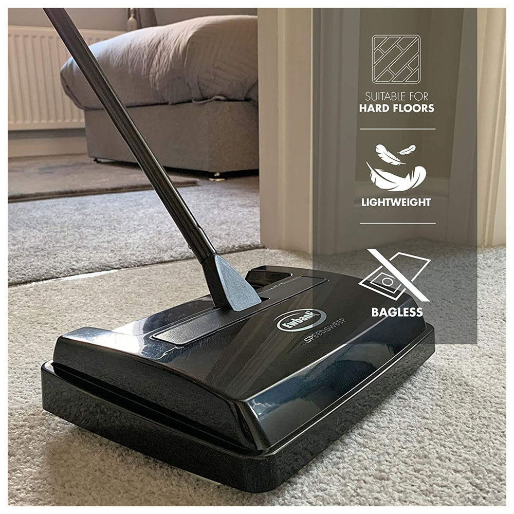 Ewbank Light Weight Handy Manual Speed Sweep Carpet Sweeper Cleaner Black