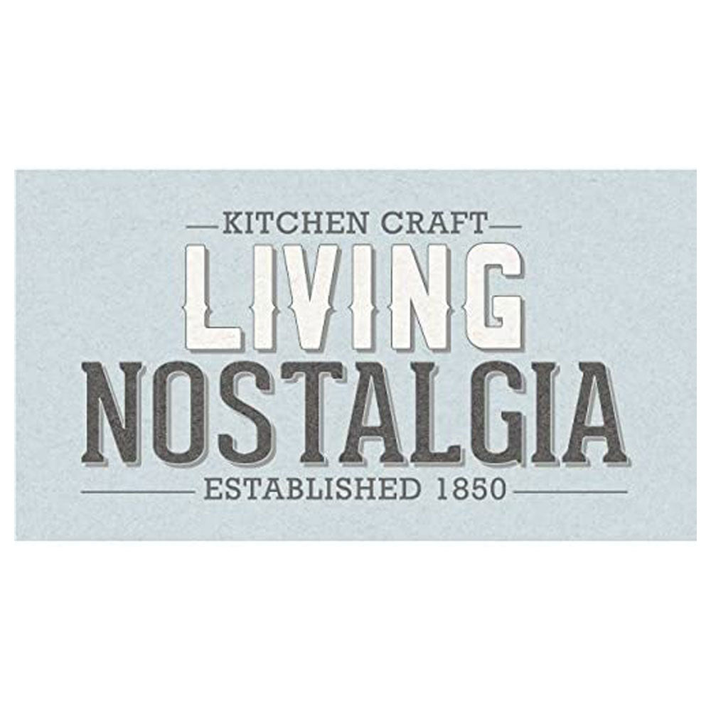 KitchenCraft Living Nostalgia Large Metal Bread Bin, 34 x 21.5 x 25 cm In Cream