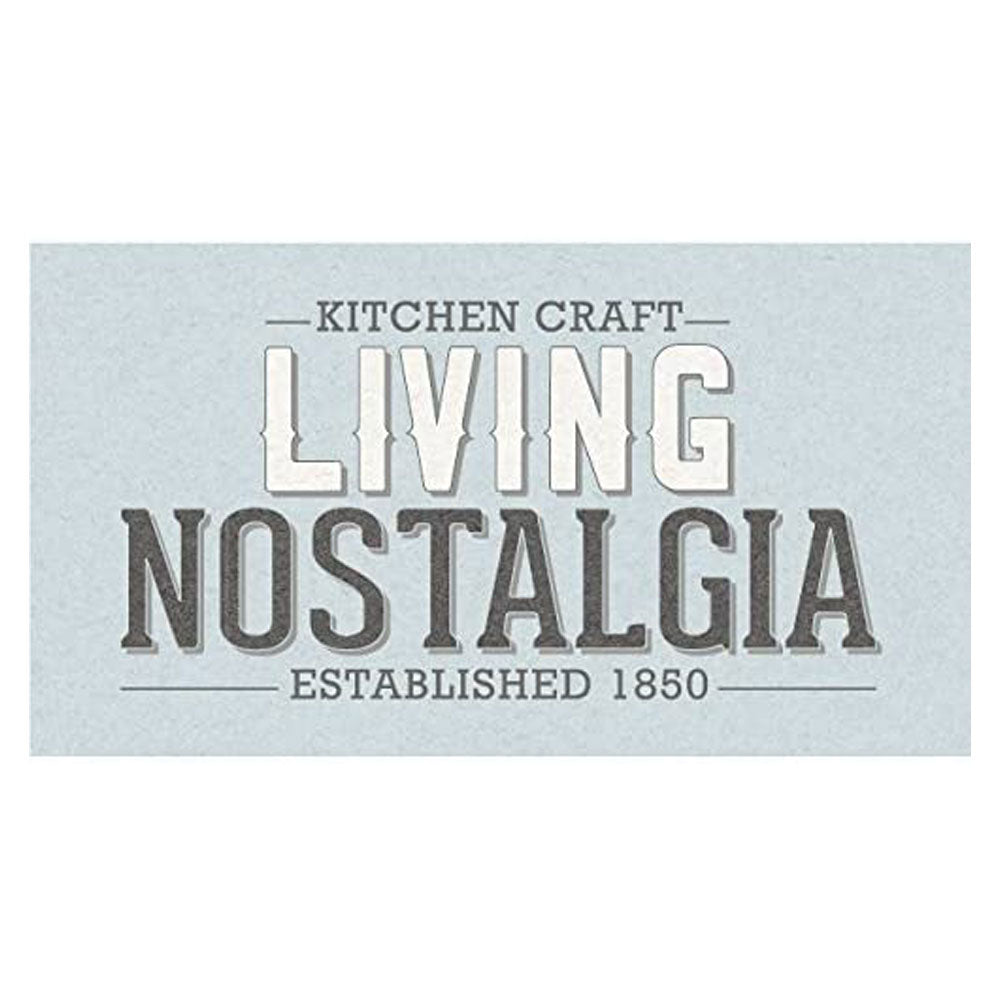 KitchenCraft Living Nostalgia Metal Kitchen Utensil Holder 15 x 16 cm - French Grey