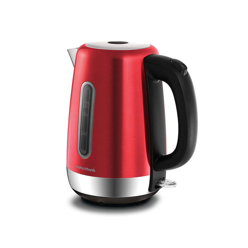 Morphy Richards Equip Jug Kettle Stainless Steel 3000 W 1.7 Litres - Red Main image