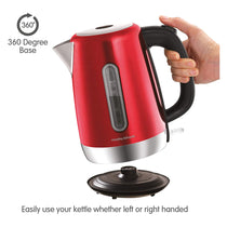 Morphy Richards Equip Jug Kettle Stainless Steel 3000 W 1.7 Litres - Red