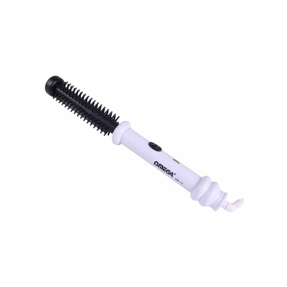 Omega 13 mm Slimline Heated Hair Styling Hot Brush 240 V - White Main image