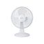 Igenix 12 Inch Portable Desk Fan 3 Speed Quiet Oscillating Metal/Plastic 35 W - White