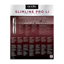 Andis Slimline Pro Li Cordless Lithium Cordless Rechargeable Hair Trimmer D8