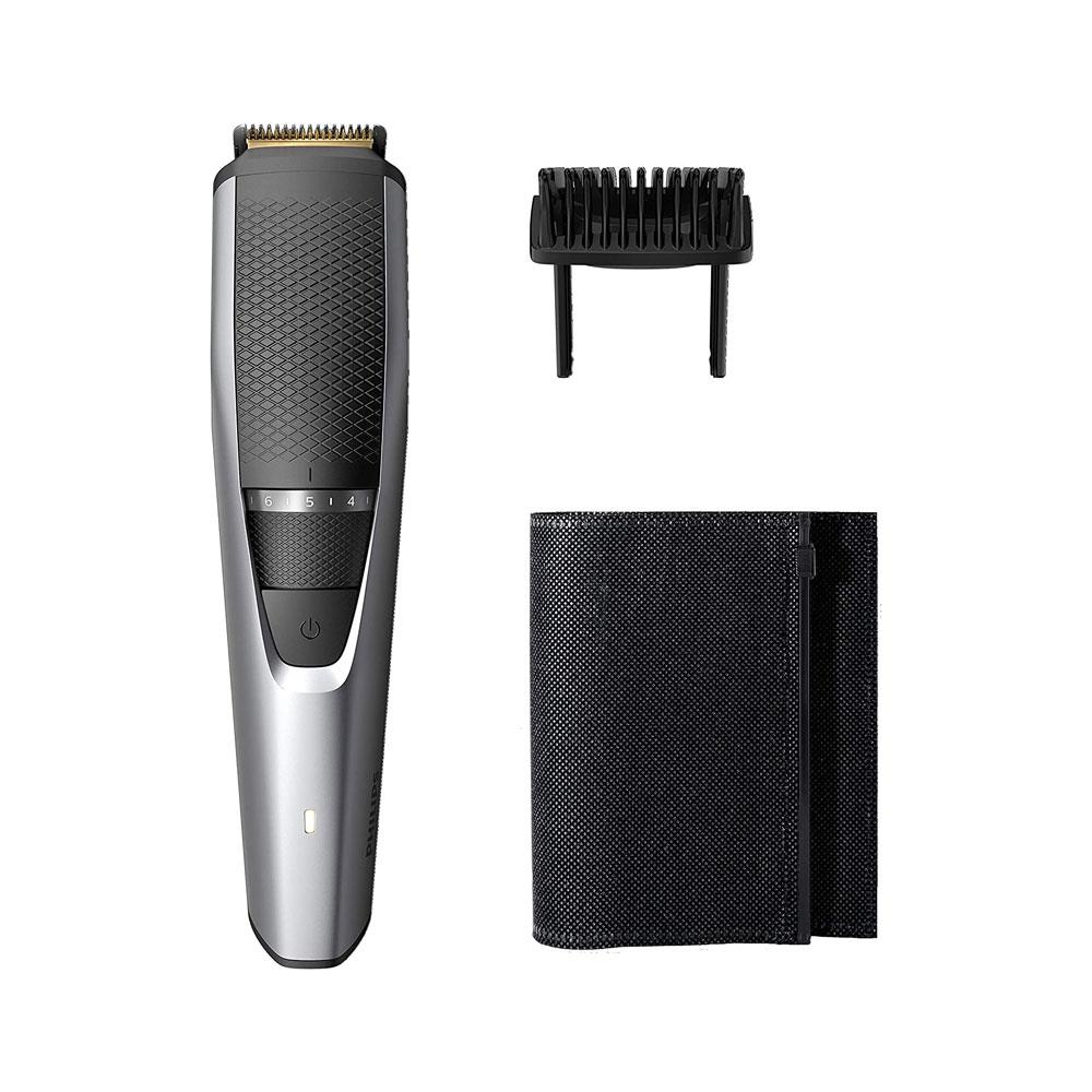 Philips Series 3000 Men's Beard And Stubble Trimmer Hair Clipper - Silver