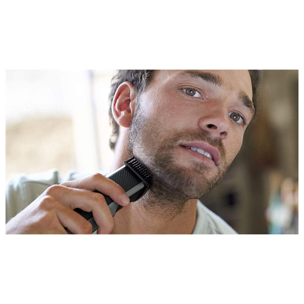 Philips Series 3000 Men's Beard And Stubble Trimmer Hair Clipper - Silver