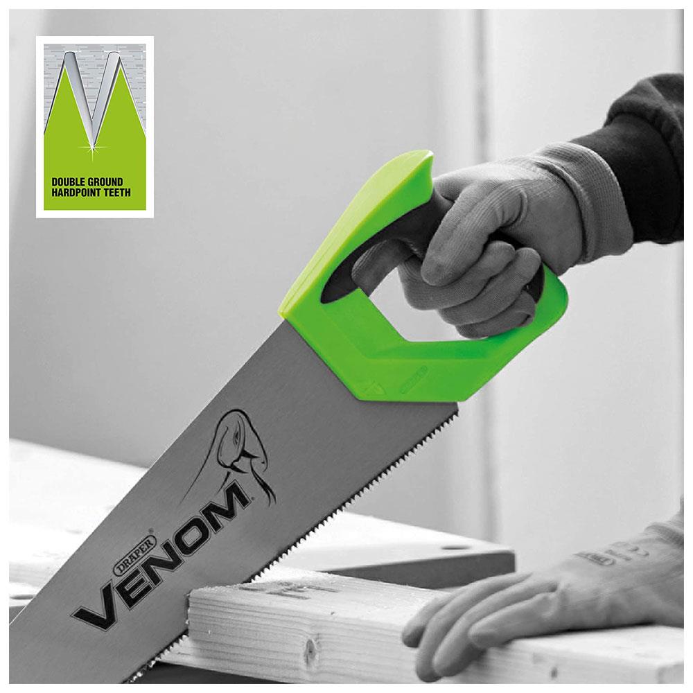 Draper Venom First Fix Double Ground 8PPI Handsaw, 500 mm Blade Length Secondary image