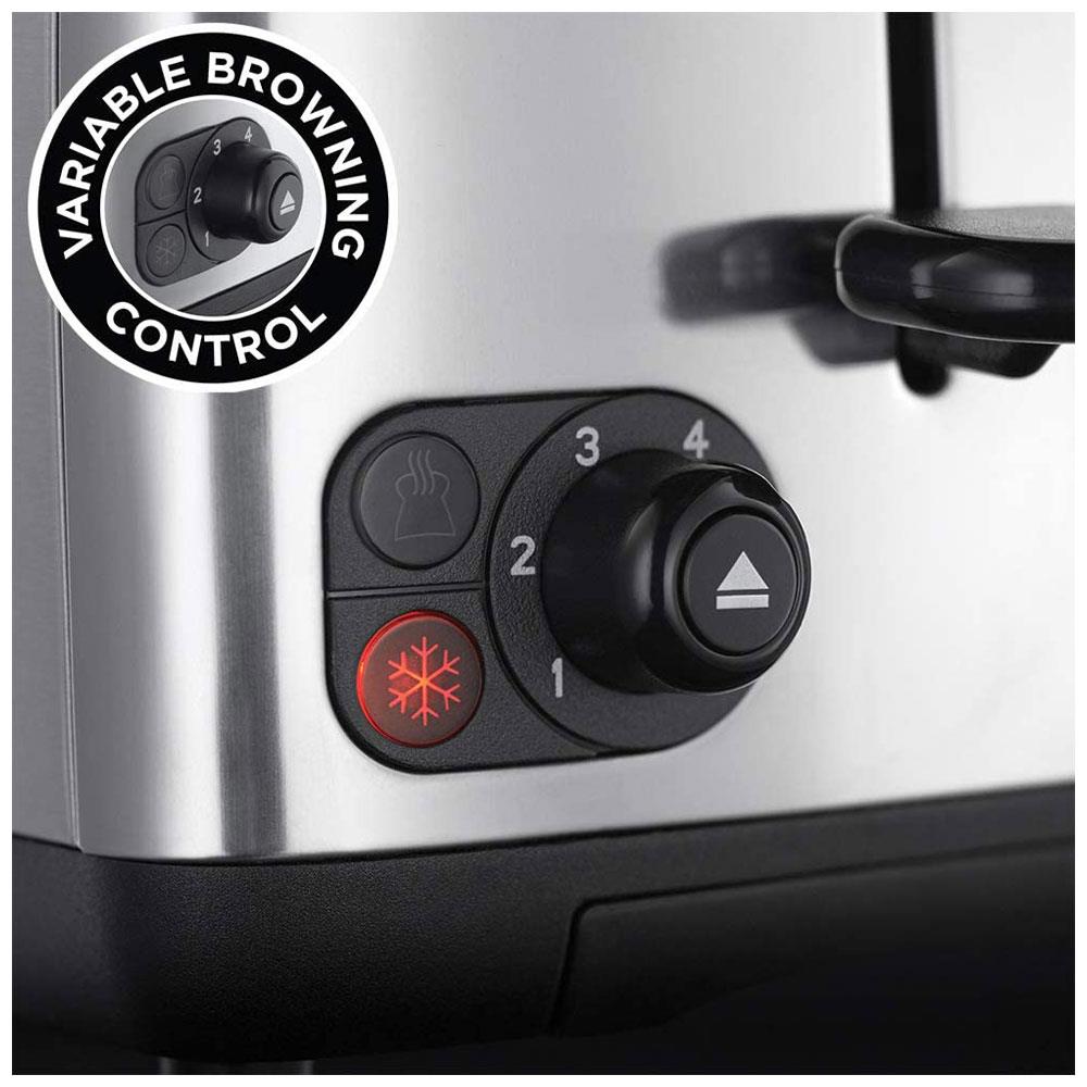 Russell Hobbs 2 Slice Compact Toaster Stylish Brushed In Stainless Steel