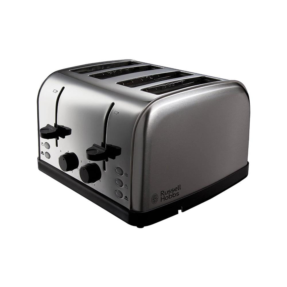 Russell Hobbs Futura 4 Slice Toaster Stainless Steel 1500 W - Silver
