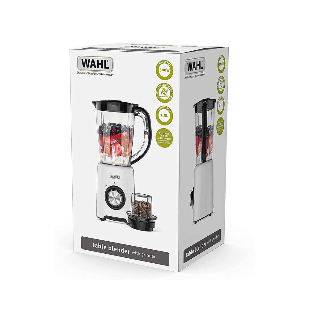 Wahl Table Jug Blender with Grinder Attachment 2 Speed Pulse Setting 500 W 1.5 Litres - White