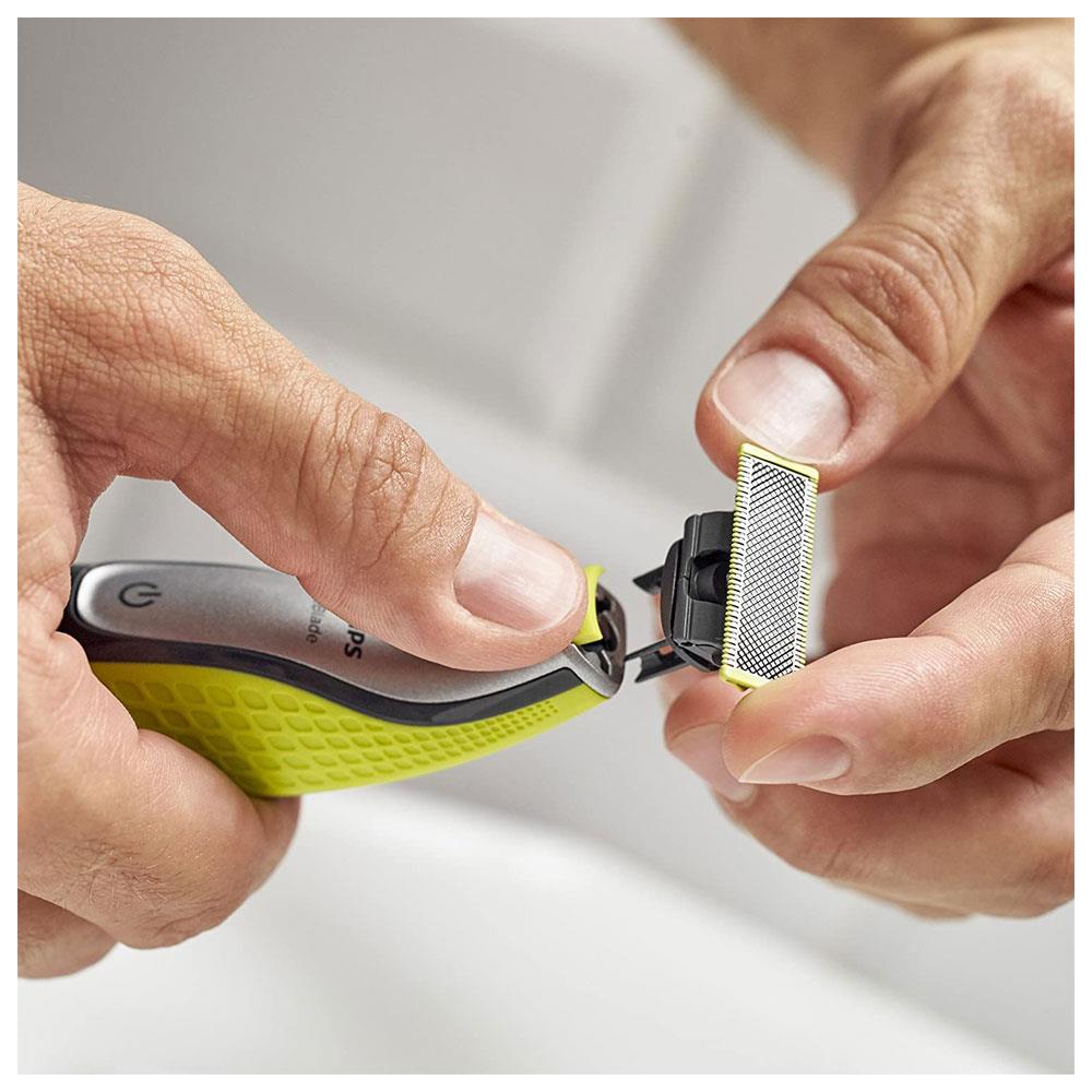 Philips Genuine UK OneBlade Replacement Blade for Face And Body Compatible with All OneBlade