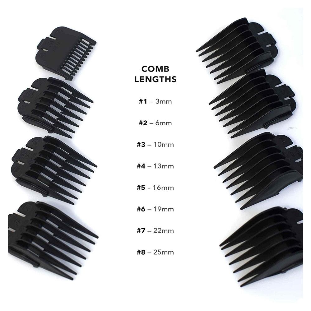 Wahl Comb Attachments for Standard Multi-Cut Clippers - Black