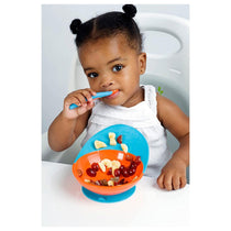 Tomy Boon CATCH Baby Feeding Bowl With Spill Catcher - Orange/Blue