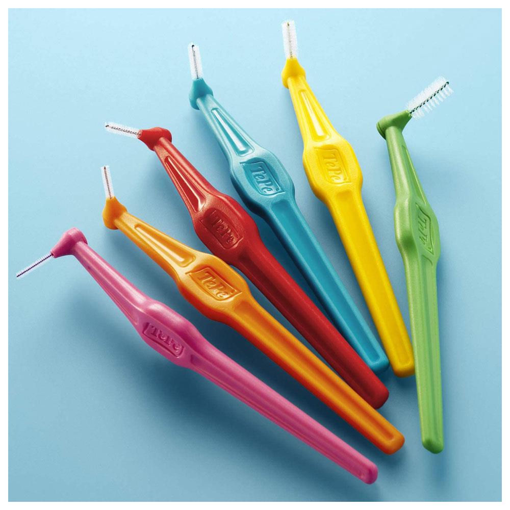 Tepe Angled Interdental Brushes 0.4mm (6pcs) - Pink