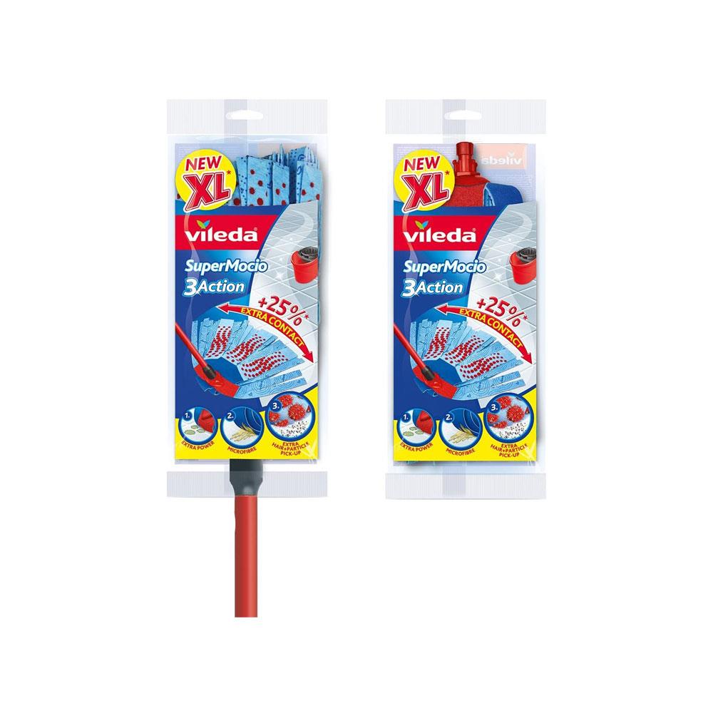 Vileda SuperMocio 3 Action XL Mop with Extra Refill