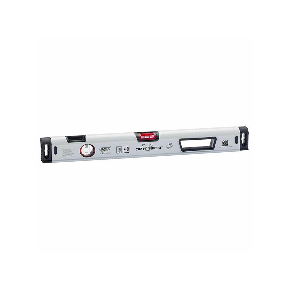 Draper Expert Opti-Vision Plumb Site Dual-View Box-Section Level With Ergo Grip Handle - 600mm