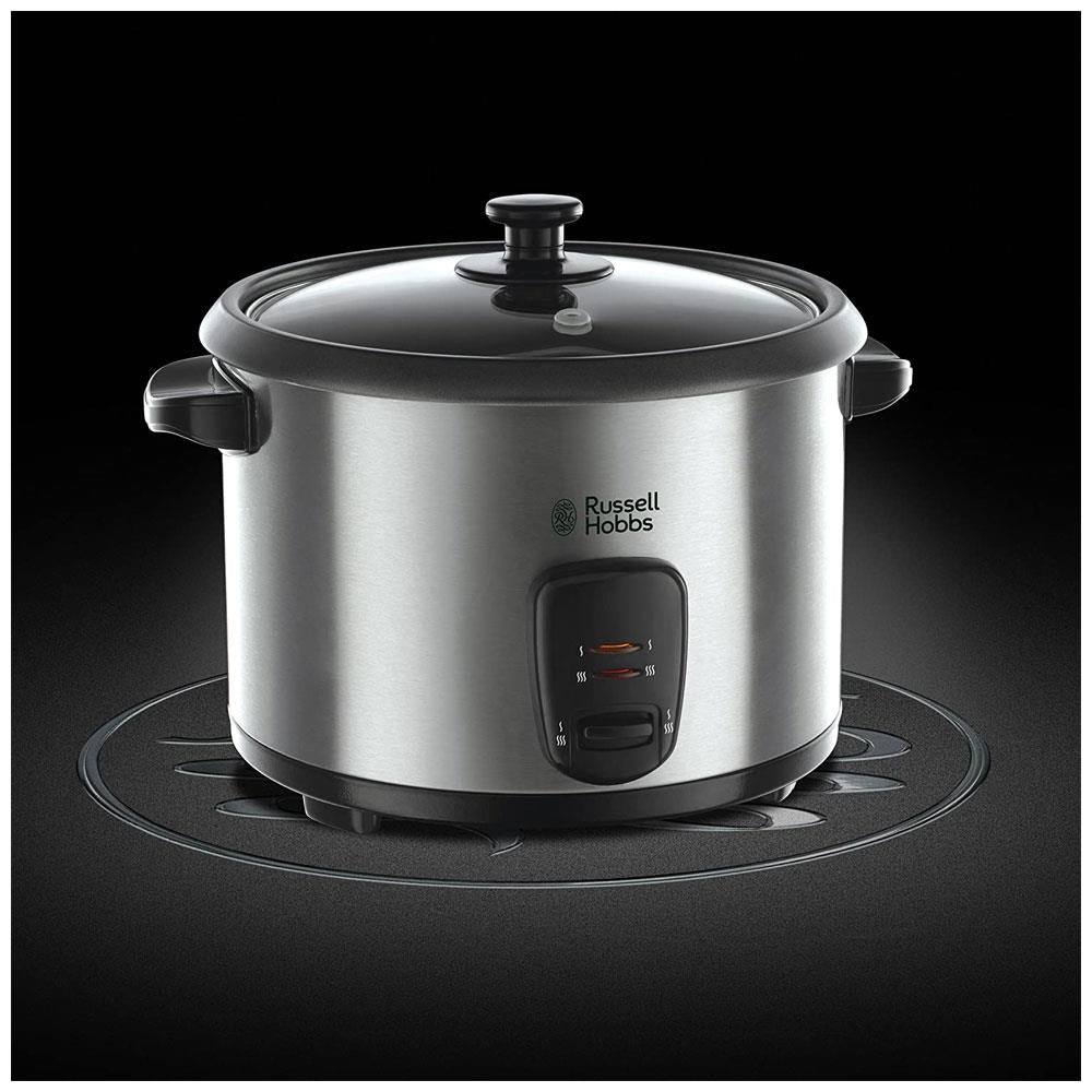 Russell Hobbs Rice Cooker And Steamer Stainless Steel 700 W 1.8 Litres - Silver
