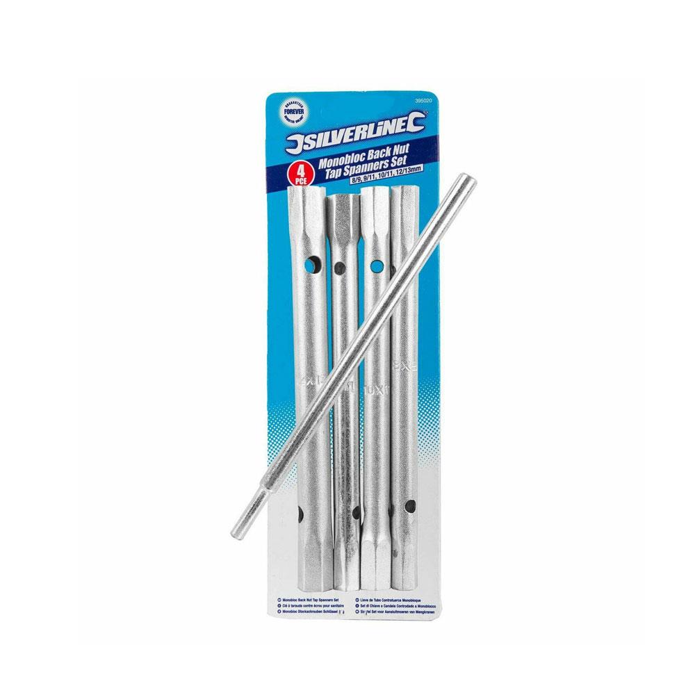 Silverline Monobloc Back Nut Tap Spanner 8/9, 9/11, 10/11, 12/13 mm