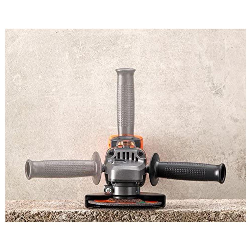 Black & Decker 18V Lithium-Ion Cordless Angle Grinder 125 mm 230V Bare Unit - Orange/Black