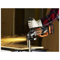 Black & Decker 18V Lithium-Ion Cordless Angle Grinder 125 mm 230V Bare Unit - Orange/Black