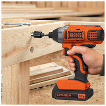 Black & Decker 18V Lithium-ion Cordless Impact Drill Driver - Bare Unit