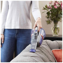 Black & Decker 18V Lithium-ion Cordless PET Dustbuster Handheld Vacuum with Charging Base And Pet Extension - Grey/Blue