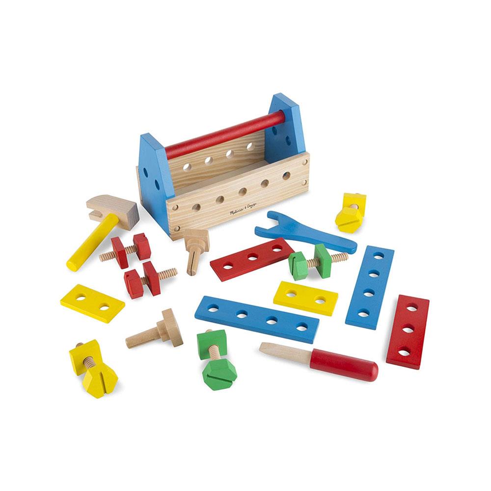 Melissa & Doug Take-Along Tool Kit Wooden Construction Toy (24 pcs) Secondary image