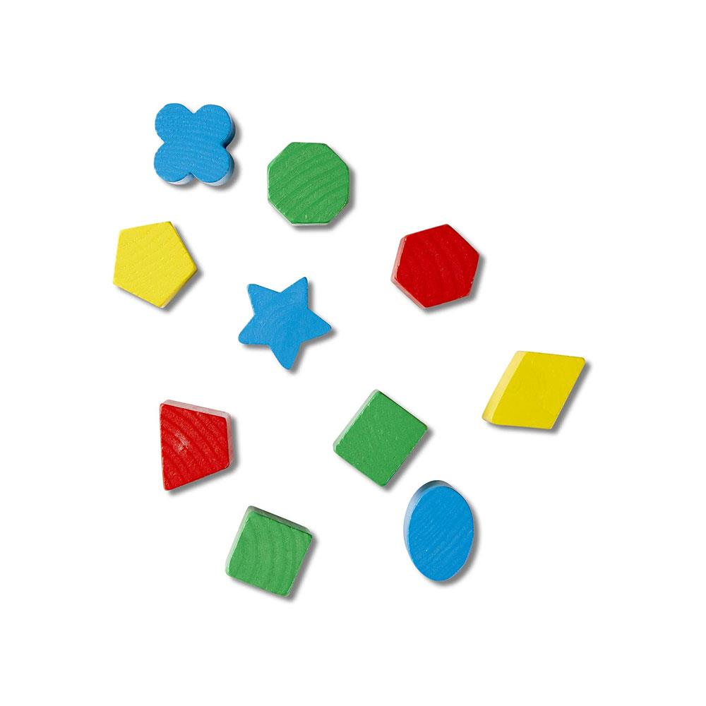 Melissa & Doug Shape Sorting Cube Classic Wooden Kids Toy - The Original Sturdy Wooden Construction Toy 12 Pieces - Multicolor Secondary image