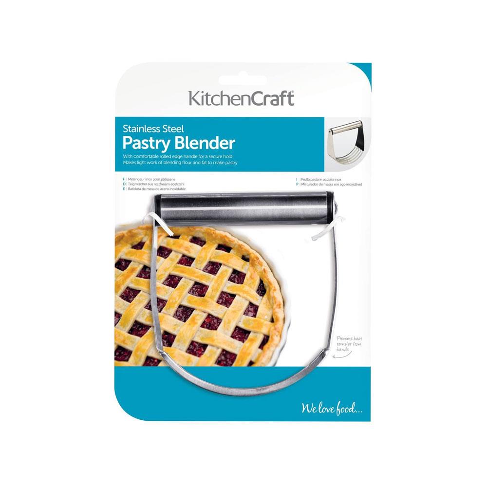 KitchenCraft Stainless Steel Pastry Mixer And Blender - Silver