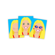 Melissa & Doug Make-a-Face Sticker Pad - Fashion Faces, 20 Faces, 5 Sticker Sheets
