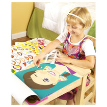 Melissa & Doug Make-a-Face Sticker Pad - Fashion Faces, 20 Faces, 5 Sticker Sheets