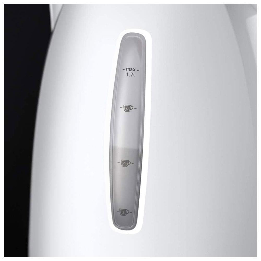 Russell Hobbs Textures Plastic Kettle 3000 W 1.7 Litres - White