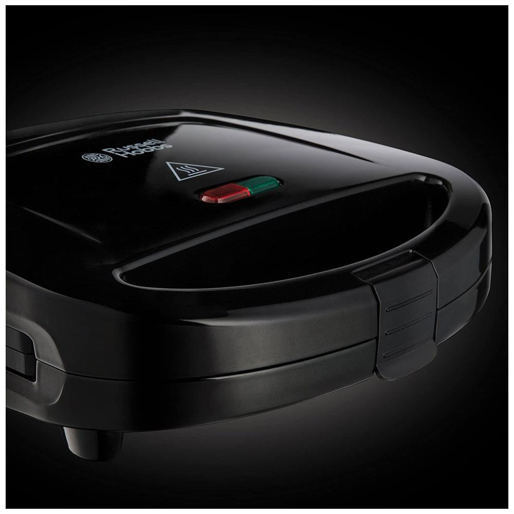 Russell Hobbs Two Slice Sandwich Toaster Toastie Maker Stainless Steel 700 W - Black