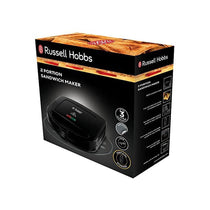 Russell Hobbs Two Slice Sandwich Toaster Toastie Maker Stainless Steel 700 W - Black