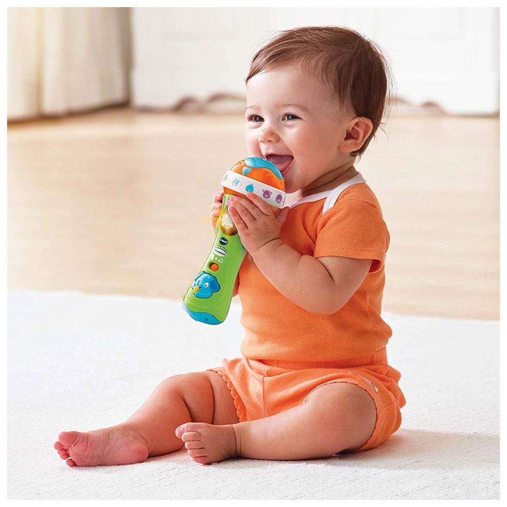 VTech Sing Along Microphone with Amplified Voice Effect And Animal Sounds - Multicolor Secondary image