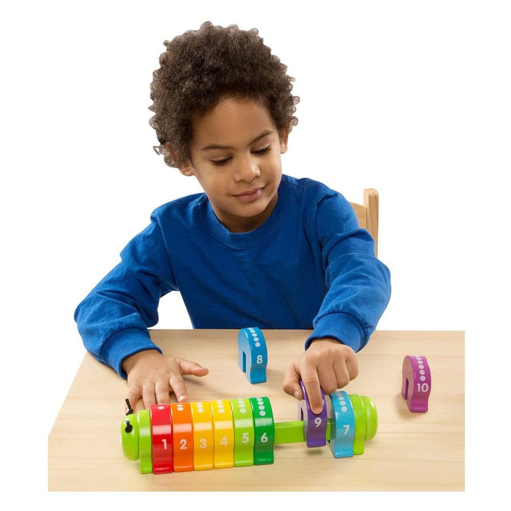 Melissa & Doug Counting Caterpillar - Classic Wooden Toy