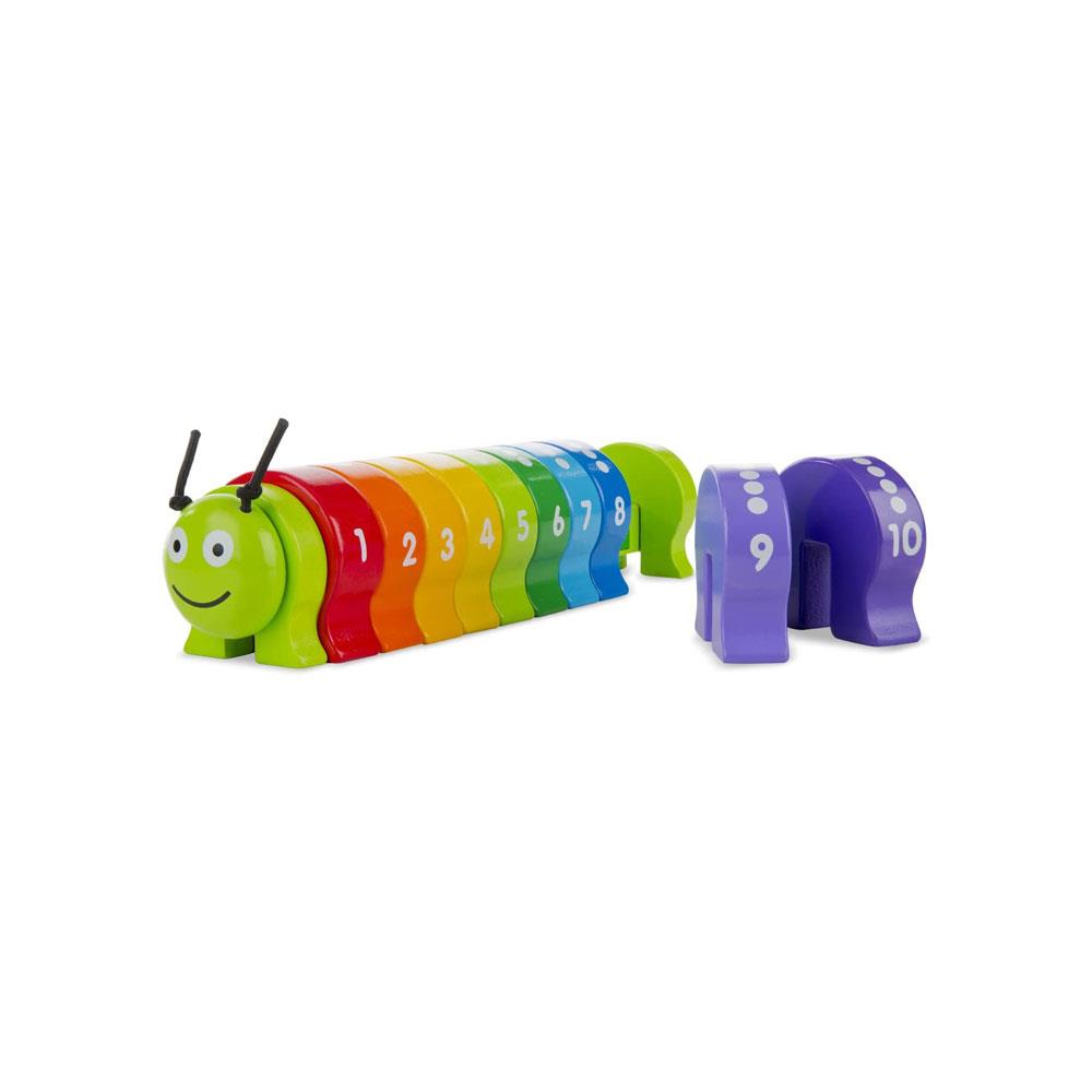 Melissa & Doug Counting Caterpillar - Classic Wooden Toy