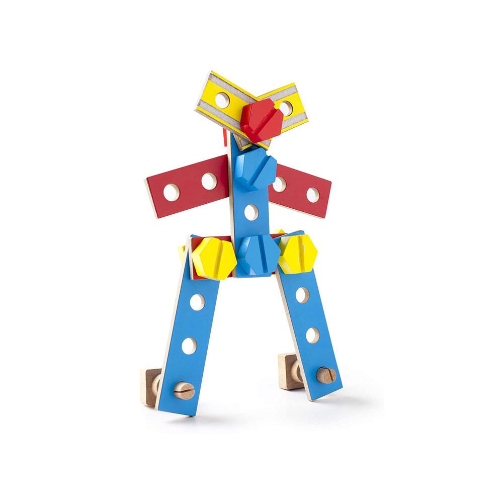 Melissa and Doug Hammer & Saw Tool Bench - Wooden Building Set 32 pcs