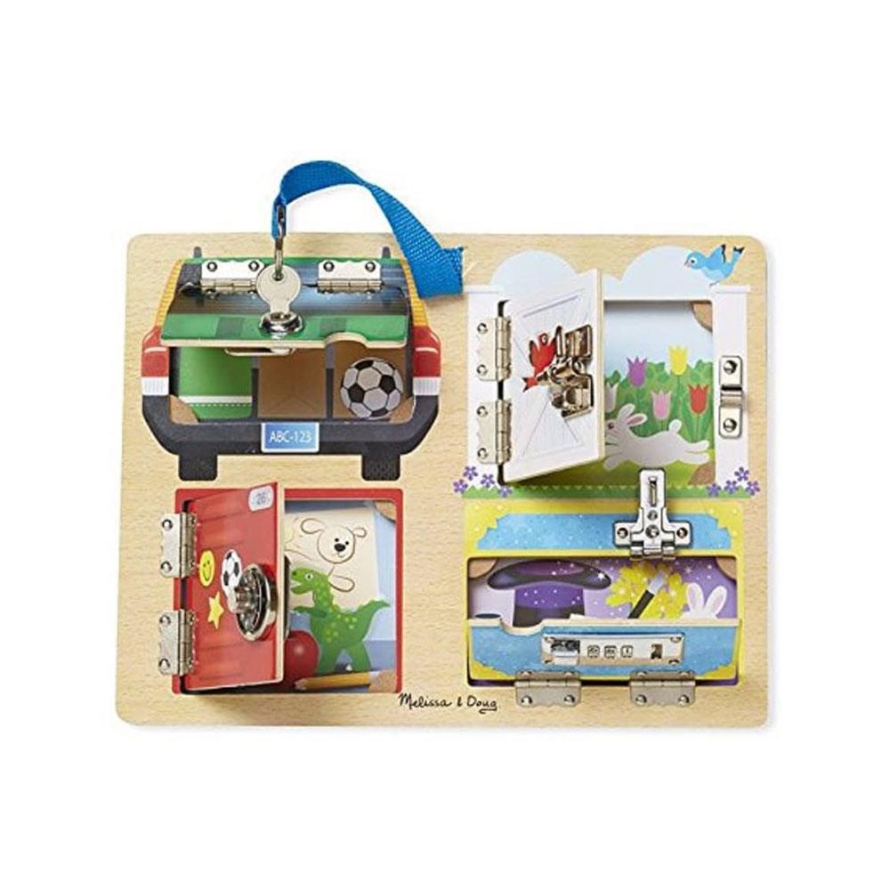 Melissa & Doug Locks & Latches Board Wooden Educational Toy Secondary image