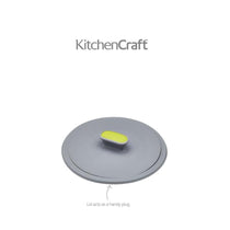 KitchenCraft 2-in-1 Sink Strainer And Plug 11.5 cm (4.5 Inch) - Grey/Green