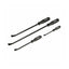 Sealey Chrome Vanadium Prybar 200mm 300mm 450mm 600mm 4 Piece Set - Black