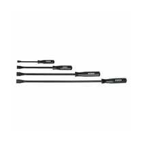 Sealey Chrome Vanadium Prybar 200mm 300mm 450mm 600mm 4 Piece Set - Black