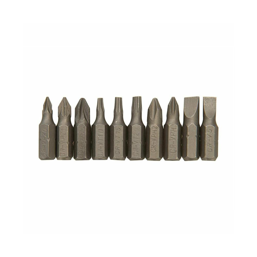 Silverline Offset Ratchet Screwdriver 11 Piece Set - Black/Blue