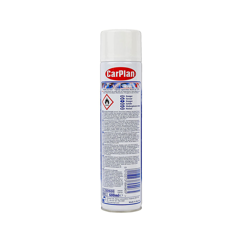 CarPlan Blue Star Super Deicer Aerosol 600ml - Winter Windscreen Ice Protection Secondary image