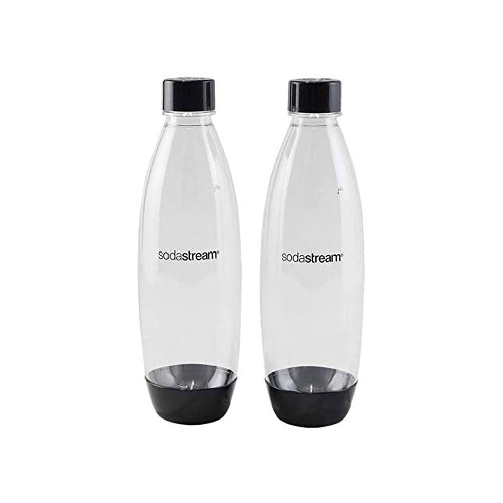 SodaStream Twinpack Fuse Carbonating Bottles 2 x 1 Litre  black 1741221440