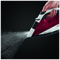 Russell Hobbs Auto Steam Pro Non-Stick Iron 2400W In White & Red